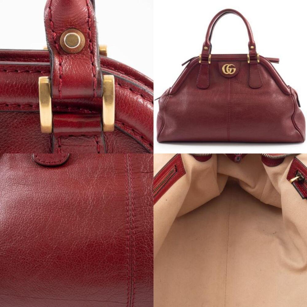 GUCCI Red Leather Shoulder Bag - Picture 16 of 16